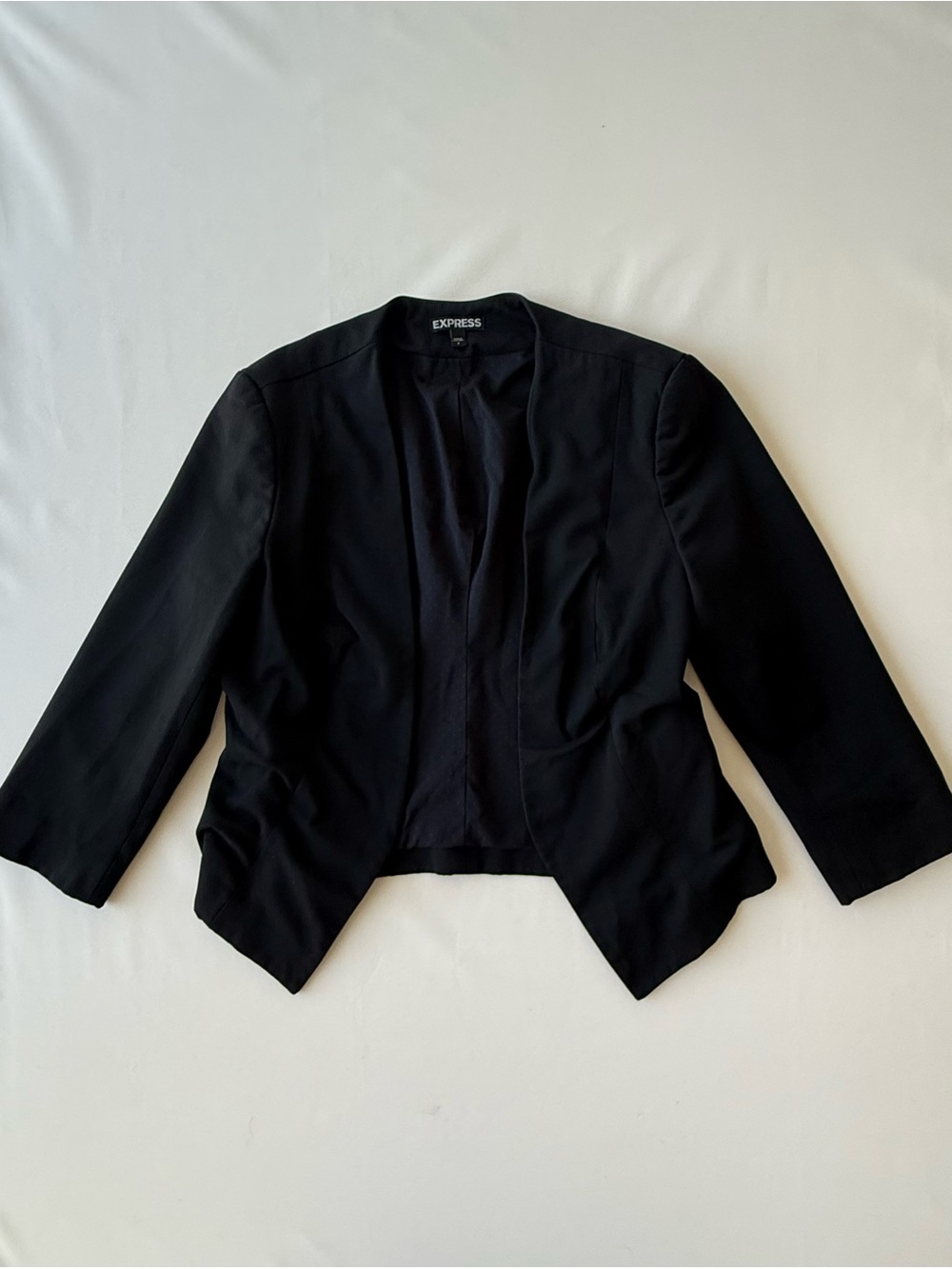 Express Black Open Front Cropped Blazer S